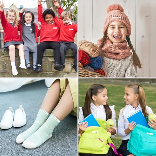 EUES Etiquetas Ropa Personalizadas, 100 Etiquetas Para Ropa Personalizadas, Etiquetas Ropa Niños Aptas Para Mochilas Escolares, Camisetas, Pantalones.