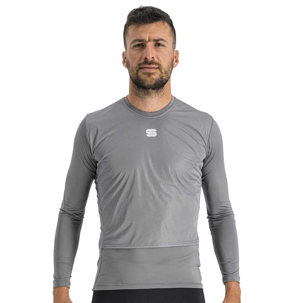 Sportful Fiandre - Maglia termica a maniche lunghe, taglia 3XL, colore: Grigio, Grigio, XXXL