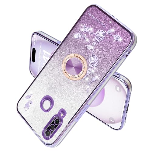 Electrónica, Wireless Nouxwerx - Funda para Huawei P30 Lite para teléfono Nova 4E, bonita funda de TPU suave y delgada rosa para niñas y mujeres con correa de soporte para P30 Lite...