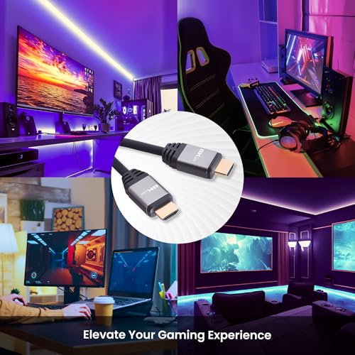 Image of Nextech 8K HDMI 2.1 AOC Cable 15M (49.2 Feet) | 48Gbps Ultra High Speed | 8K@60Hz, 4K@120Hz | Dynamic HDR, eARC | Gaming Ready | Certified Long Distance Cable