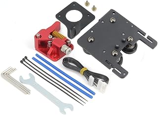 Zeberoxyz Upgrade Direct Drive Support Aluminiumplatte mit 4pcs POM Riemenscheiben mit Dual Gear Extruder Kit Easy Print Filament Nur für Ender 6 3D Drucker (Doppelzahnrad-Extruder-Kit)