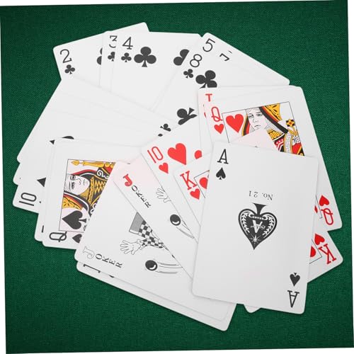 CLISPEED Spielkarten Groß Riesen Jumbo Poker Karten Für Party Zuhause Mottoparty Dekorationen – Bild 3