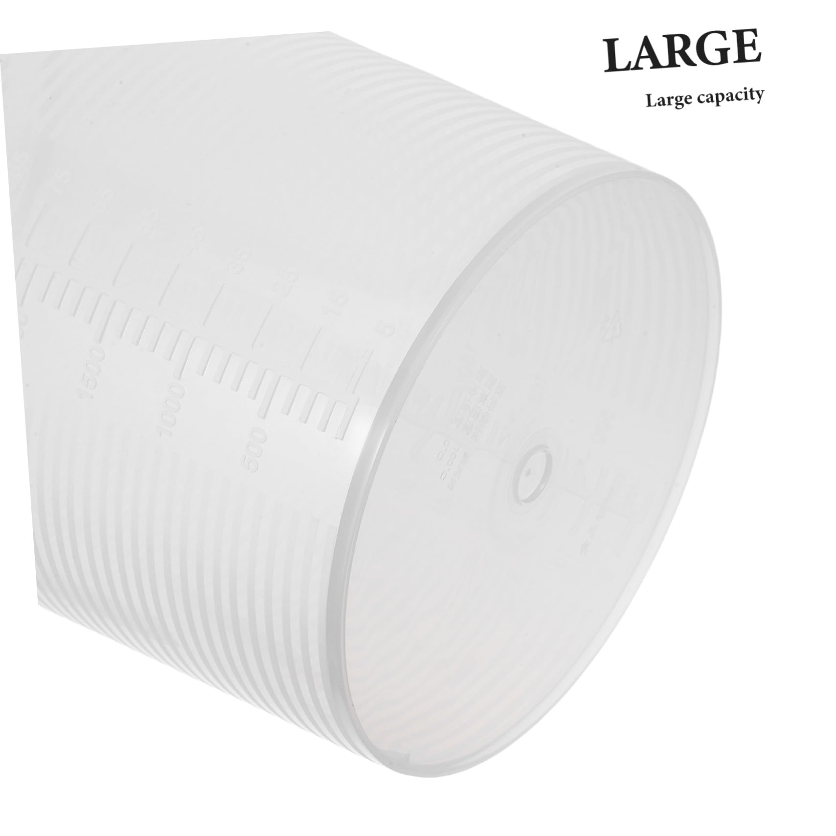 Brocca Graduata in Plastica con Coperchio 3, 5 l 2 Pezzi | Pp Trasparente, Scale Precise, per Preparazione Bevande Calde o Fredde