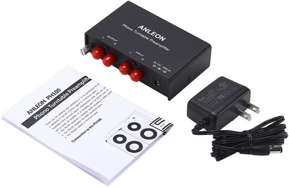 ANLEON PH-100 Mini Phonograph Preamplifier Phono Turntable Preamp Preamplifier Turntables Phono preamp