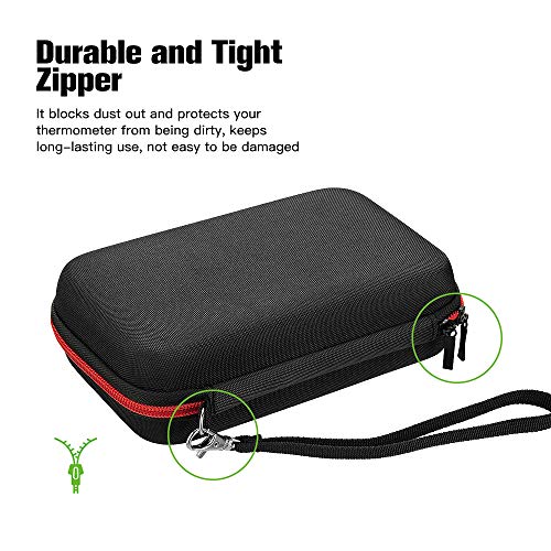 Cucudy Saco de armazenamento de termômetro eletrônico Saco de armazenamento portátil à prova de choq