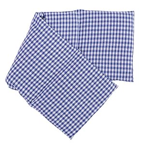 Giraffenland 4-Kammer Kirschkernkissen 20x60cm blau-weiß