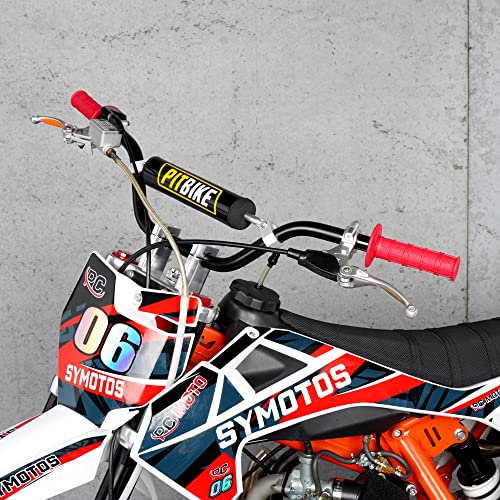 Handle Bar with Foam Pad 7/8" 22MM Handlebar Compatible with CRF YZF KXF KLX RMZ DRZ Pit Dirt Bike Motocross ATV Quad - Thumbnail 6