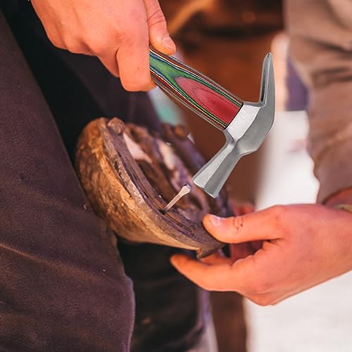 Zlxhdl ZLXHDLP3IYTQ8X2E Blacksmith Hammer,14.65In Steel Composite Wood Blacksmith Forge Forging Tools 16.44 Oz,Colorful Blacksmithing Tools thumb #4