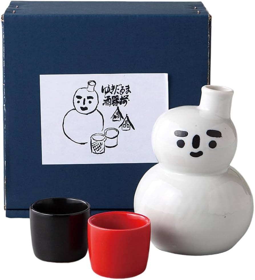 Amazon.co.jp: エールネット(Ale-net) 酒器 W9×D9×H11.8cm 雪だるま 酒