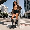 Botas militares de caña alta con plataforma y tacón para mujer 3