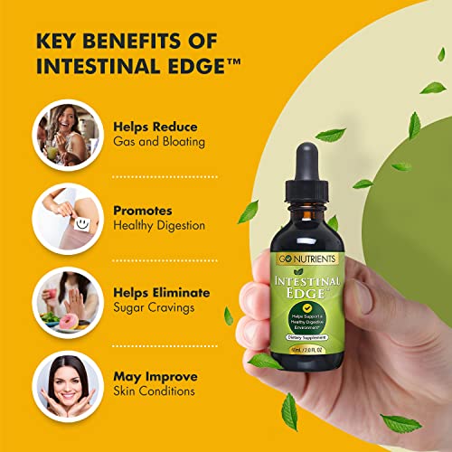 Go Nutrients Intestinal Edge Gut Detox Cleanse for Humans: Enhance Digestive Health, Boost Energy, Clear Skin with Black Walnut, Wormwood, Clove & Gentian Root for Adults & Kids 2oz Liquid Drops - Image 7
