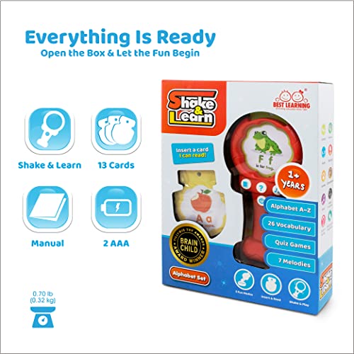 Best Learning Shake & Learn Alphabet - Educational Toy For Infants Babies Toddlers 6-12 Month And Up | Ideal 1 Year Old Baby Toys Gift | First Boy Or Girl Birthday Present #TOP5