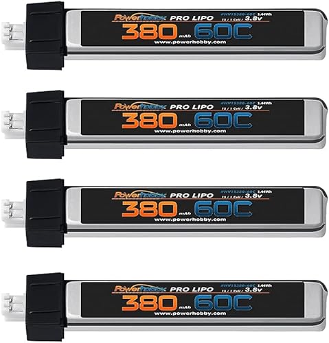 Miniatura 2 de Powerhobby 4 unids 230mAh 1S Lipo Batería 60C 3.8V para Tiny Whoop Blade Inductrix JST-PH 2.0 Conector