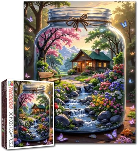 Amazon.com: Cottage Garden - Rompecabezas de 1000 piezas para adultos ...