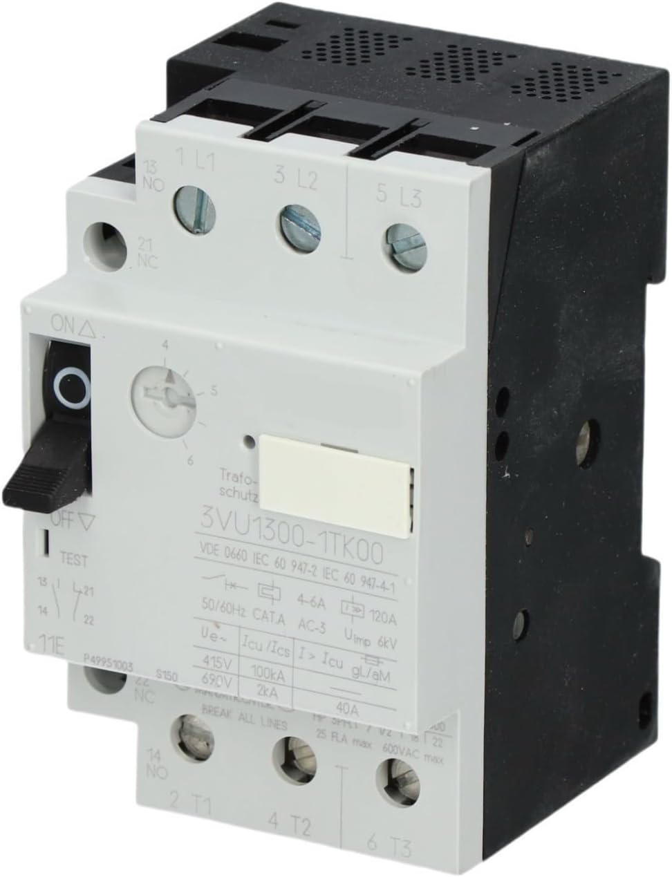 3VU1300-0NK00 Motor Protector 3VU13001NK00 Plastic Case Circuit Breaker(3VU1300-0MF00)