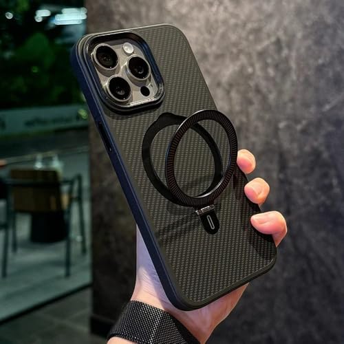 Coque chargement magnétique iPhone 14 Pro Max carbone titane