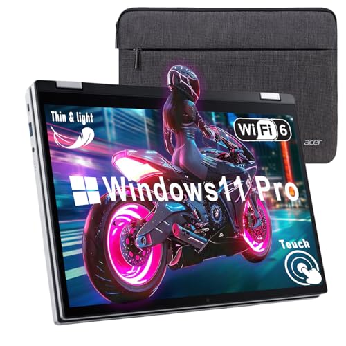 Image of Acer Aspire 3 Spin 14 2 in 1 Laptop, 14" WUXGA IPS Touchscreen, Intel Core i3-N305, Intel UHD Graphics, Webcam, Wi-Fi 6, Win 11 Pro, w/HDMI (8GB RAM | 1TB PCIe SSD+HDMI)