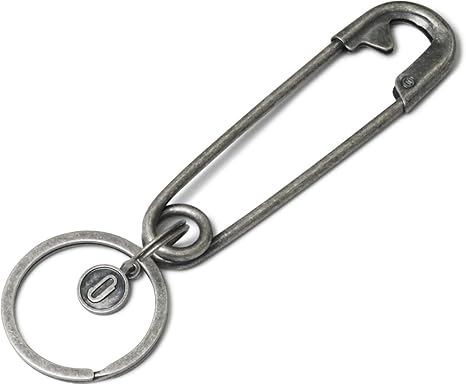 Amazon.co.jp: [JAM HOME MADE] 安全ピン キーホルダー (シルバー