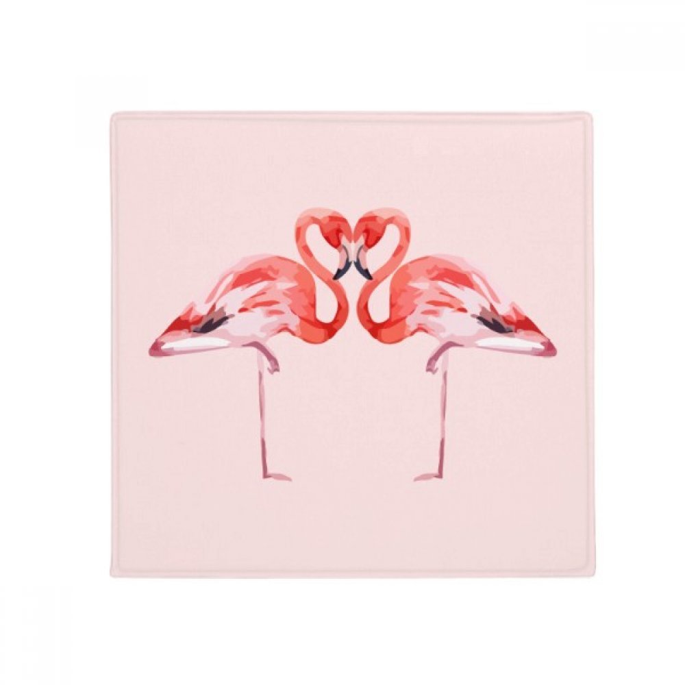 Tapis Flamingo antidérapant multicolore 50x50 pour sol glissant de cuisine