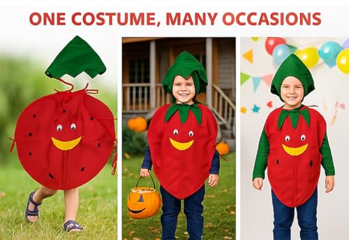 Image of FancyDressWale Fruit & Vegetable Fancy Dress Costume for Kids | Free Size 2-10 Years | School Fancy Dress, Stage Shows, Theme Parties