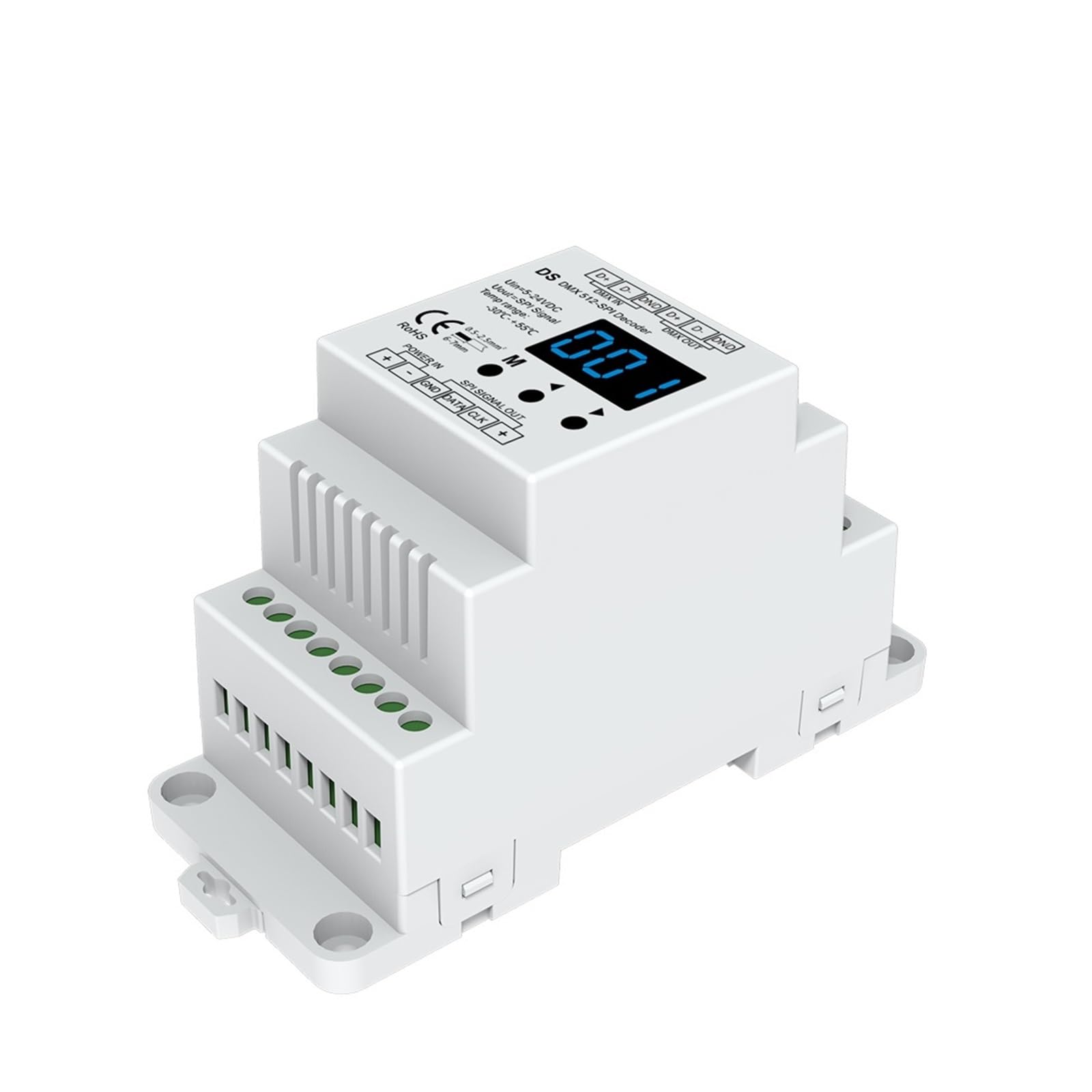 Décodeur DMX512 vers SPI DC5V-24V pour ruban LED WS2811 WS2812 2801