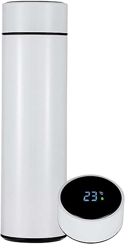 Botella de agua deportiva inteligente botella de agua aislada termo de café botella infusora de té con pantalla LED de temperatura botella de agua
