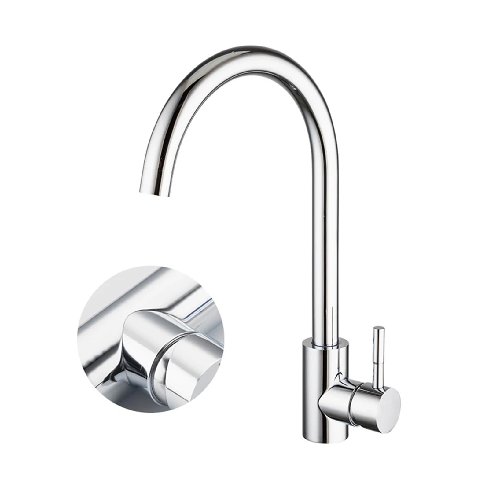 Mitigeur de cuisine noir acier inoxydable robinet mitigeur évier pivotant