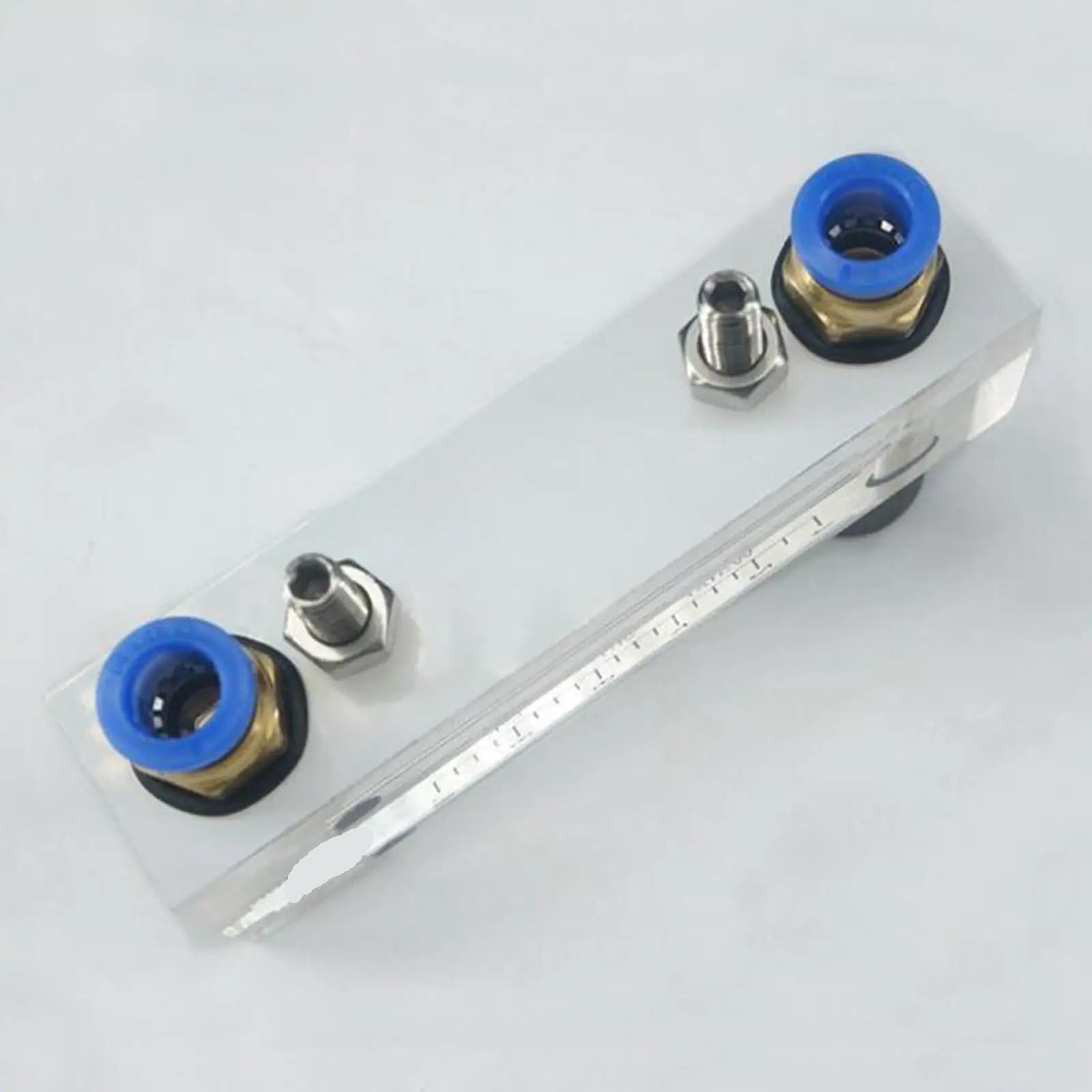 Rotámetro de caudalímetro líquido de agua con Panel acrílico de LZM-6T de 1-10L/h con válvula de Control, tubo OD de 8mm