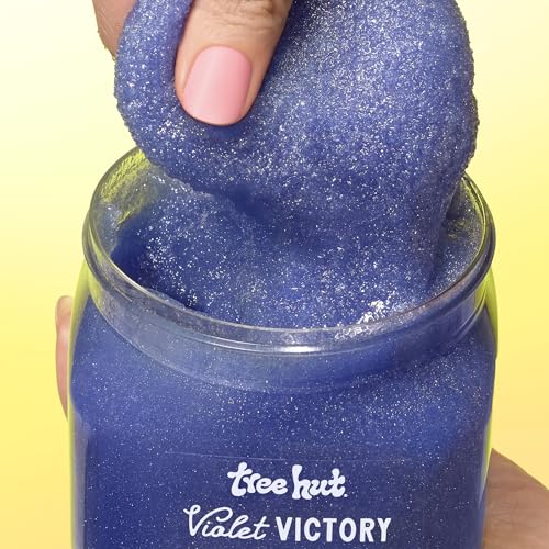 Image of Tree Hut Violet Victory Shea Sugar Scrub, Exfoliating, Hydrating & Moisturizing Body Scrub with Shea Butter & Natural Oils, Smooth & Soften Skin, Polishing Exfoliant for Radiant Skin, 18 oz