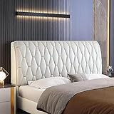 TAMNAN Cubierta De La Cabecera ProteccióN EláStica Terciopelo Cubierta De Cabecera Funda Protector Acolchado Funda De Cabecero De Cama Retirable (C 160cm(63inch))
