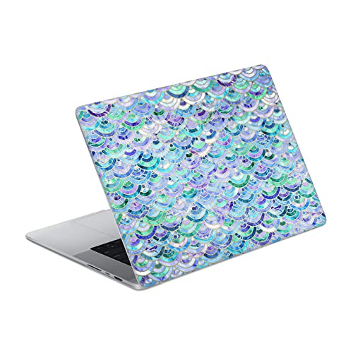 Skin vinyle MacBook Pro 14 A2442 Micklyn Le Feuvre mosaïque saphir émeraude