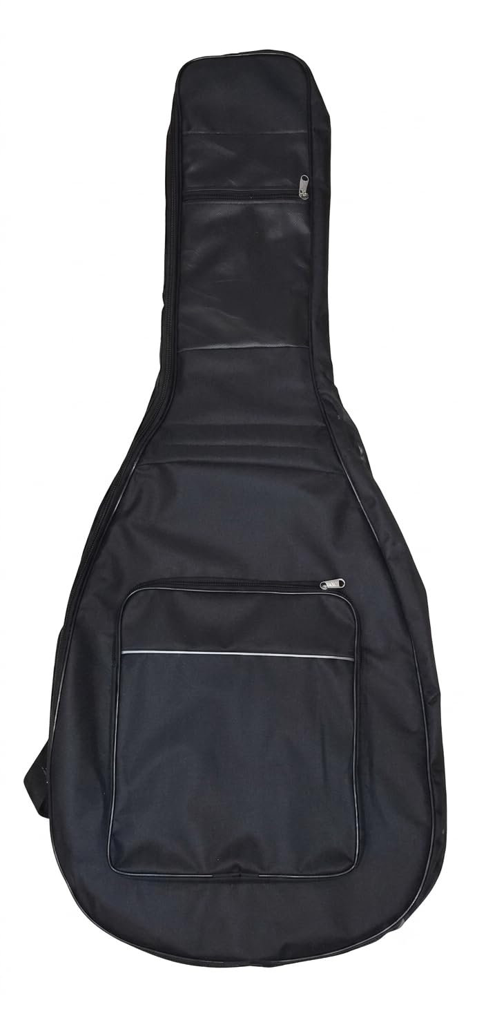 Padded Acoustic Guitar Bag/Gig Bag with Front Pocket & Adjustable Shoulder Straps – Durable & Water-Resistant (Black)-image-46