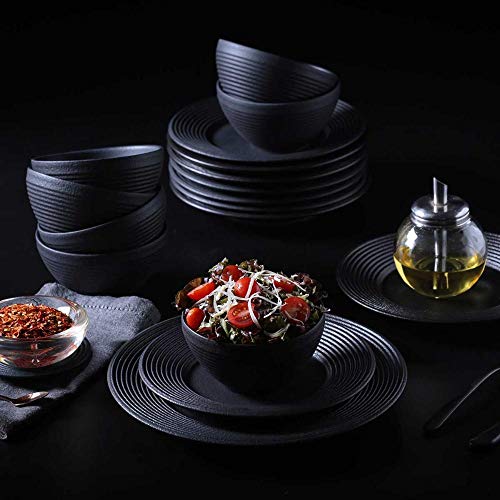 Conjunto C/ 6 Bowl Nero Preto Matte 370ml