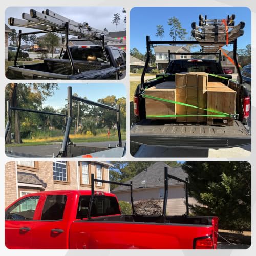 Ladder Rack for Truck No Drill, Kayak Rack for Truck Bed, 800 LBS Capacity by JY PERFORMANCE - Used condition - Image 7