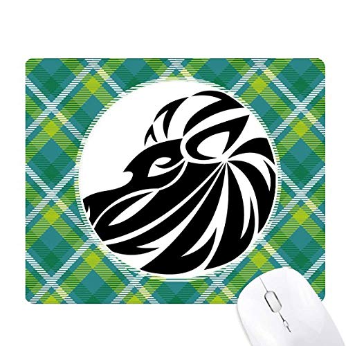 Tapis de souris constellation lion réseau pixel vert zodiaque antidérapant