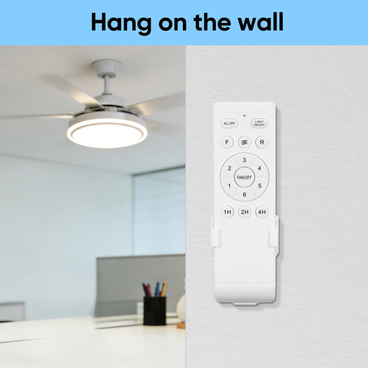 HOMSFOU 1 juego Controlador de Ventilador de Techo Inalámbrico con Motor Dc y de Variable Compatible con Ventiladores y Luces Seguro Voltaje Diseño Duradero y Práctico