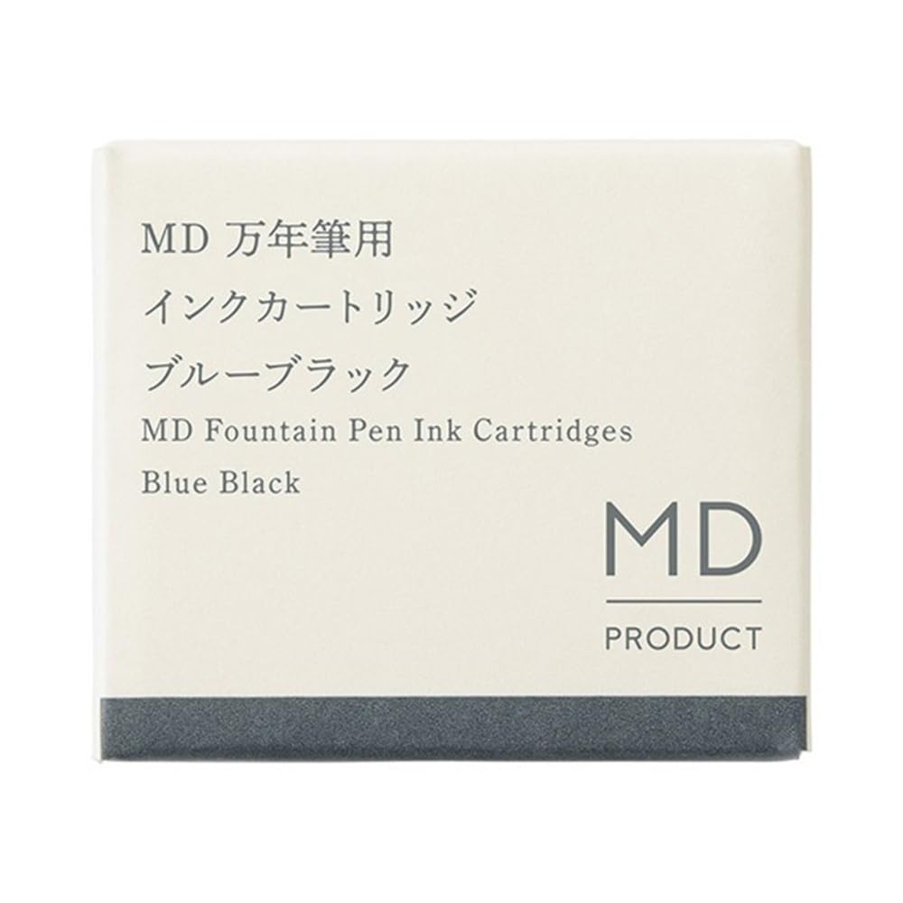 Midori 38081006 Fountain Pen, Cartridge for MD Fountain Pen, Blue Black