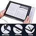 Hands-Free Magnifying Glass Large Full-Page Rectangular 3X Magnifier LED Lighted Illuminated Foldable Desktop Portable for Elder