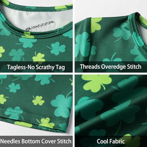 Image of LittleSpring Kids Short Sleeve Tshirt Crewneck Print Summer Tops