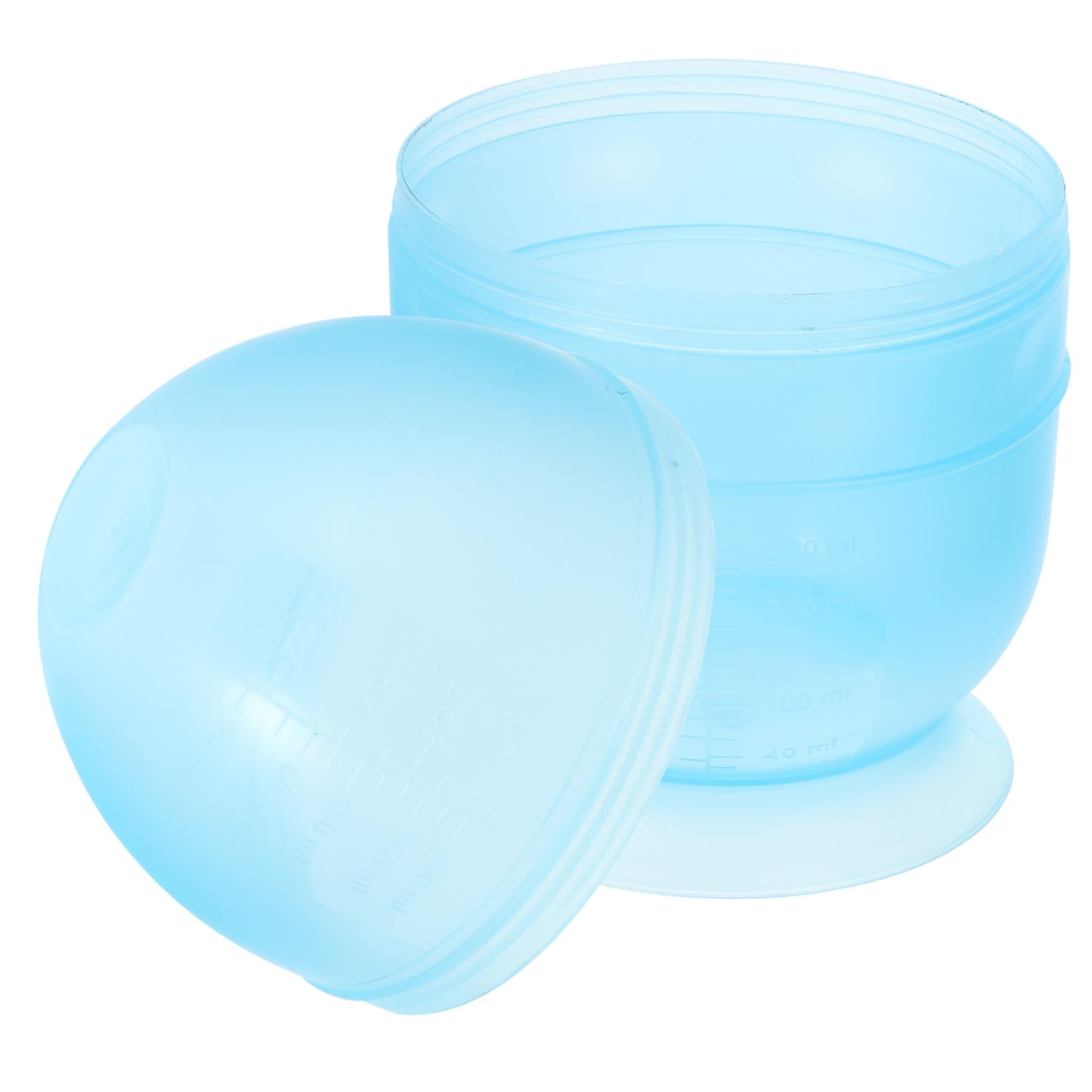 Ipetboom Thickened Plastic Hair Dye Bowl for Home and Salon Use Durable Color Mixing Cup with Measurement Scale for Easy DIY Hair Coloring Blue