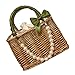 ABOOFAN Stroh Handtasche Strandtasche Handytasche Vintage Umhängetasche Gewebte Perlenketten Tragetasche Schultertasche Sommer Strand Crossbody Tasche Korb Damen Frauen Geldbörse Boho Deko