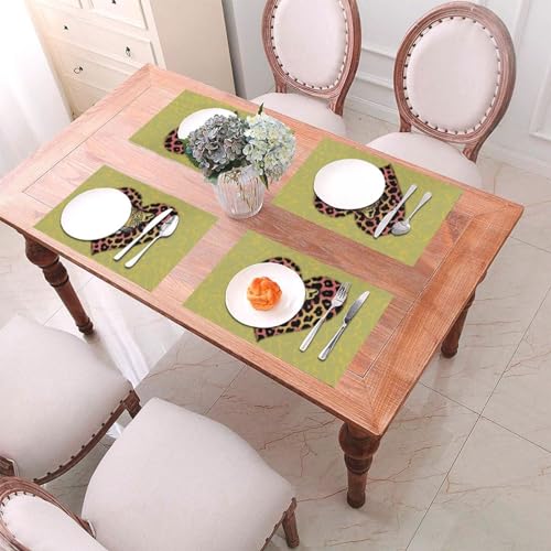 Set de table résistant à la chaleur en PVC de qualité supérieure pour dîne
