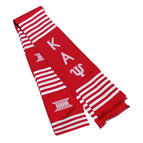 Kappa Alpha Psi Kente Graduation Stole Red/White