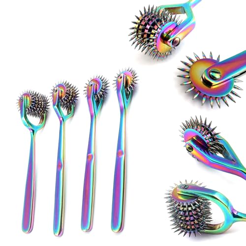 Precise Canada: Set of 4 Wartenberg Neurological Pin Wheel Pinwheel 1, 3, 5 & 7 Head Diagnostic Multi Color Rainbow