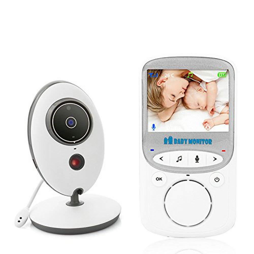 BW Moniteur de bébé 6,1 cm LCD couleur sans fil numérique audio vidéo surveillance de la température