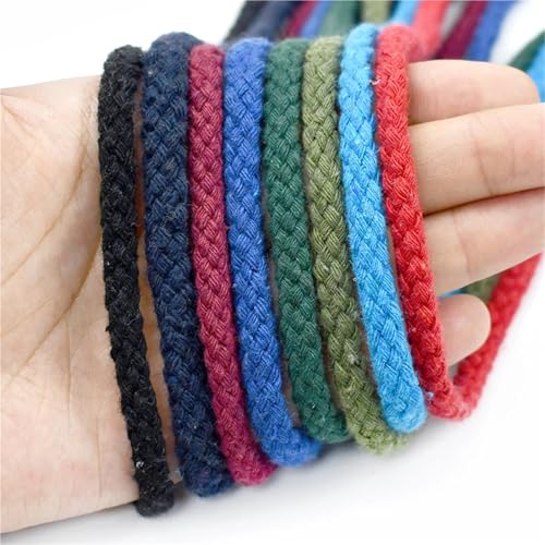 Cuerda trenzada de algodón para diseñar correas de bolsos y textil del hogar 8