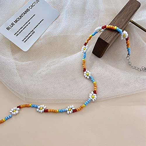 JOMYO Kleurrijke parelketting, beaded necklace, meerlaagse Boheemse halsketting, zeven kleurrijke rijkralen- en… - Image 7