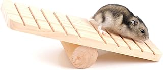 Mipcase Brinquedos Para Mastigar Brinquedos De Madeira Para Hamster Brinquedos Para Hamster De Madeira Gangorra De Brinquedo Gangorra De Brinquedo Para Hamster Brinquedos Para Mastigar