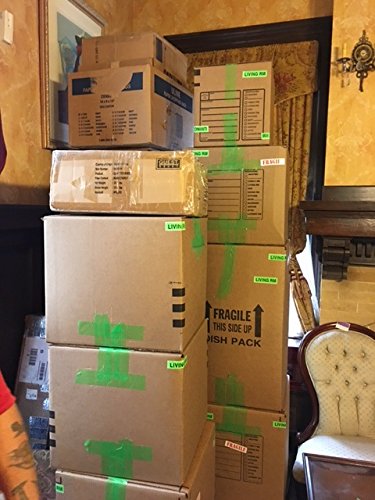 Tag-A-Room Color Coded Moving Box Labels (Study) #TOP3