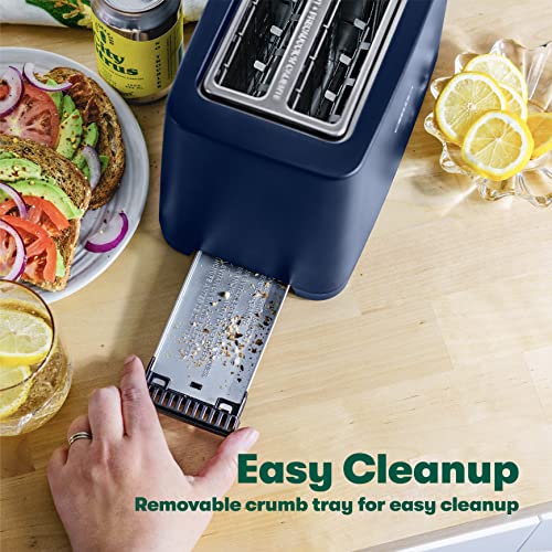 Bella 2 Slice Toaster, Stainless Steel And Blue #TOP5